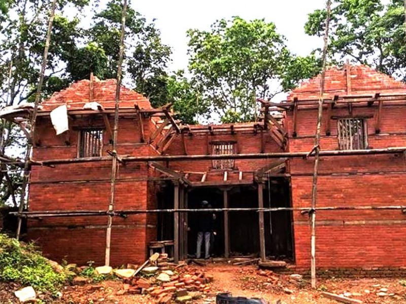 खड्ग कालिका मन्दिरको पुनःनिर्माण अन्तिम चरणमा